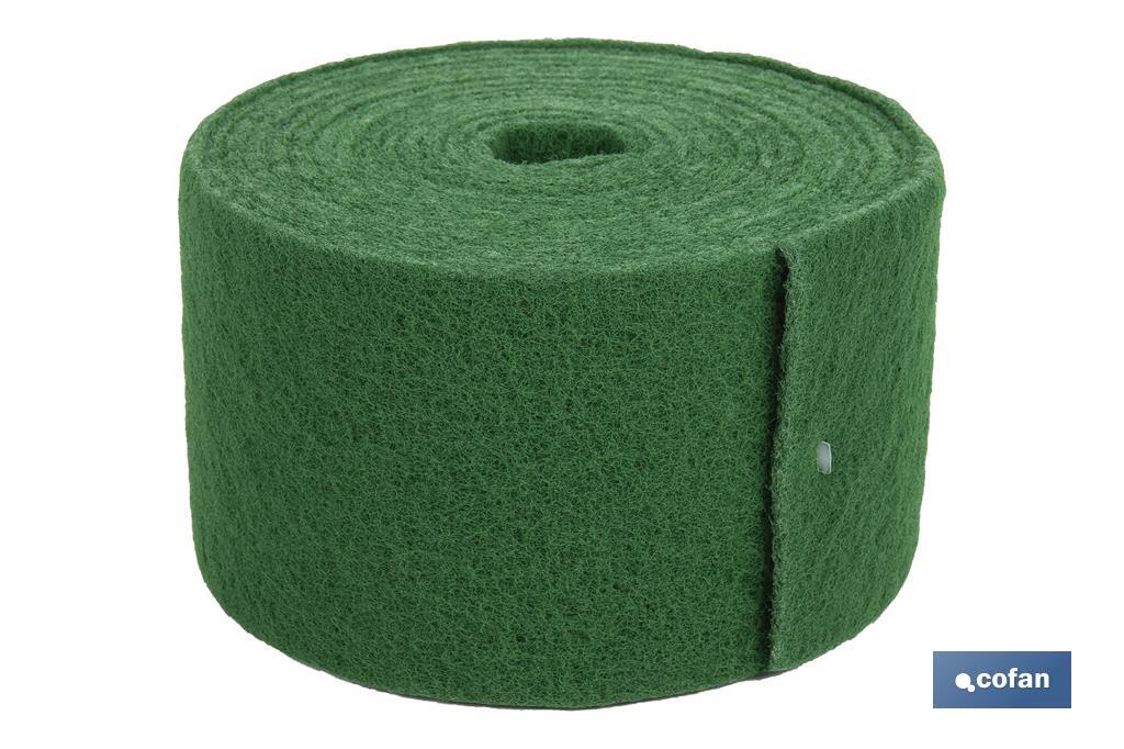 Green scrub pad roll - Cofan