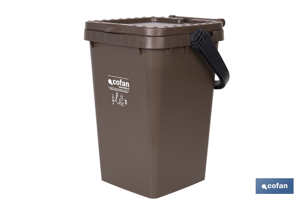 Brown Rubbish Bin for Organic Waste - Cofan