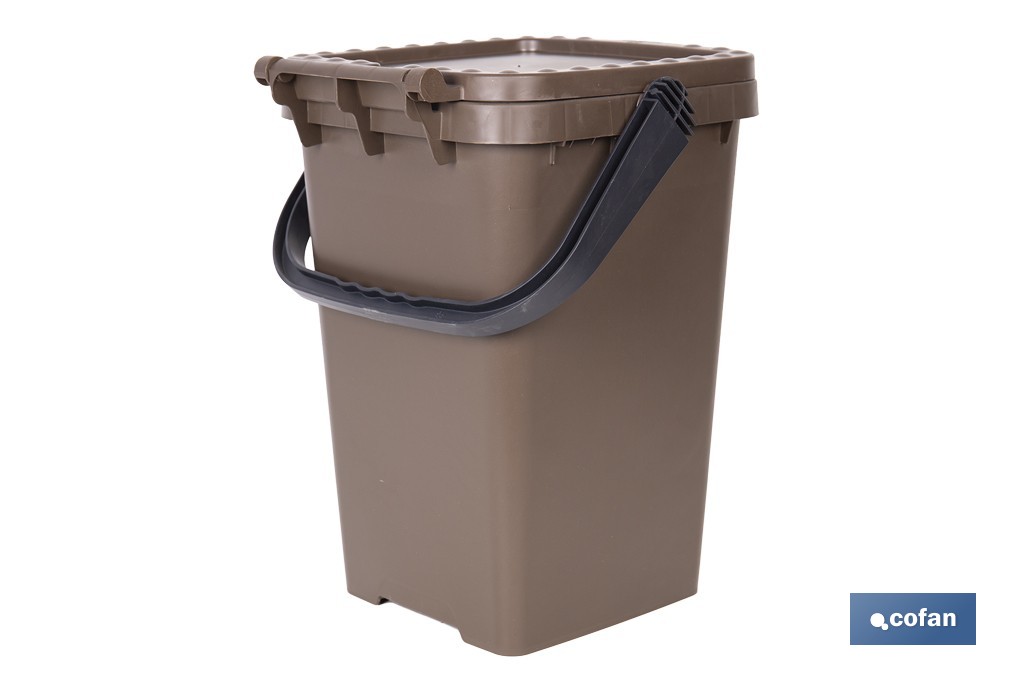 Brown Rubbish Bin for Organic Waste - Cofan