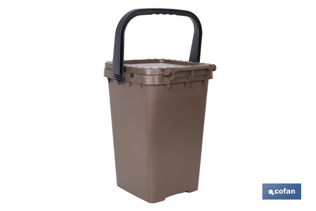 Brown Rubbish Bin for Organic Waste - Cofan