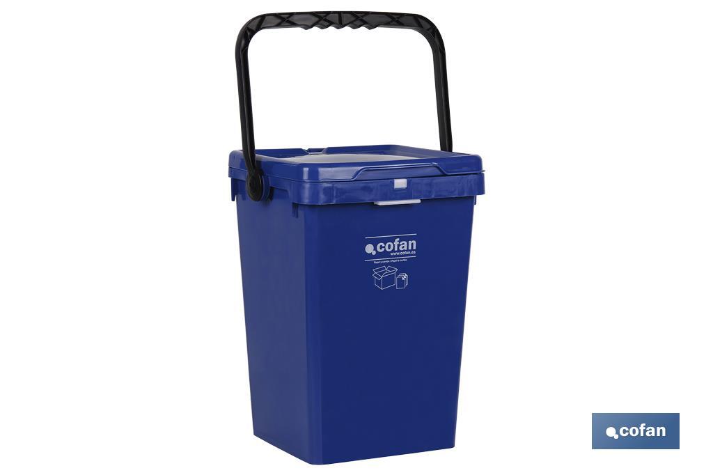 Blue Rubbish Bin for Paper & Cardboard - Cofan