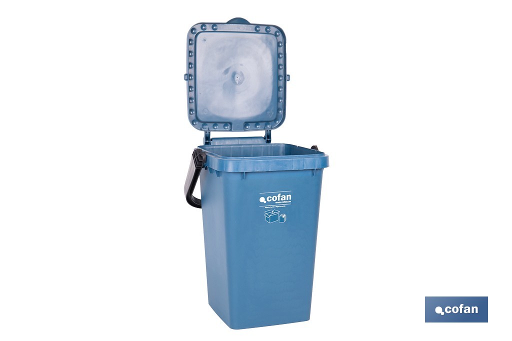 Blue Rubbish Bin for Paper & Cardboard - Cofan