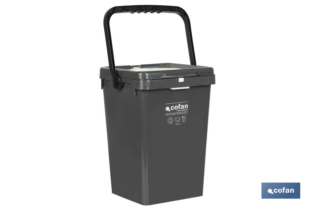 Grey Rubbish Bin for Waste - Cofan