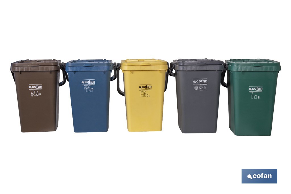 Green Rubbish Bin for Glass - Cofan