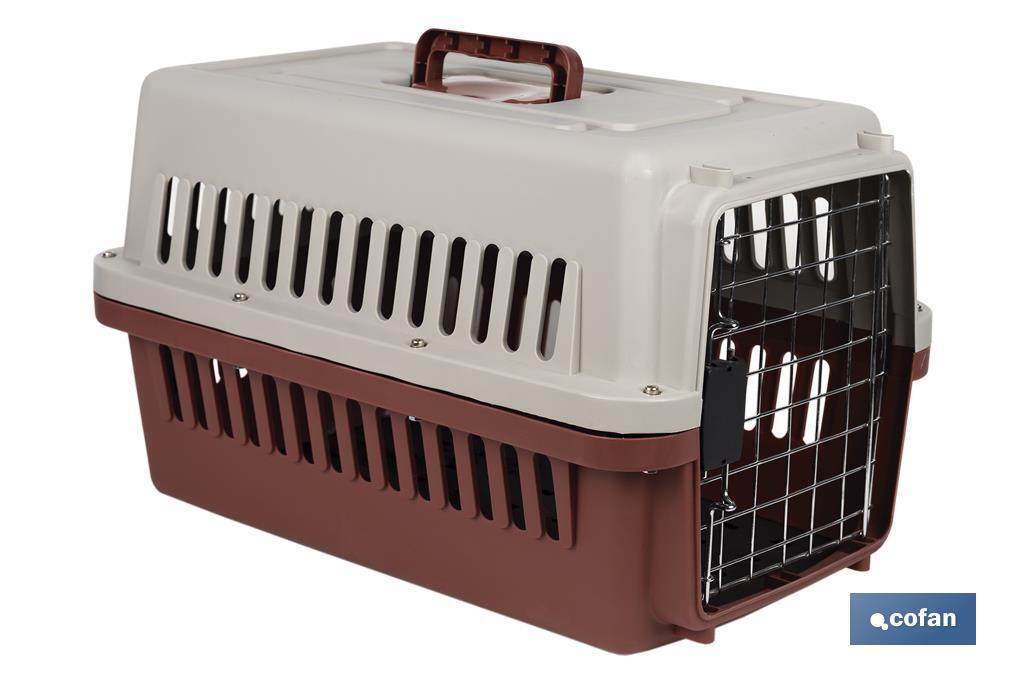 Caisse de Transport pour Animaux de Compagnie | Dimensions : 58 x 37 x 35 cm - Cofan