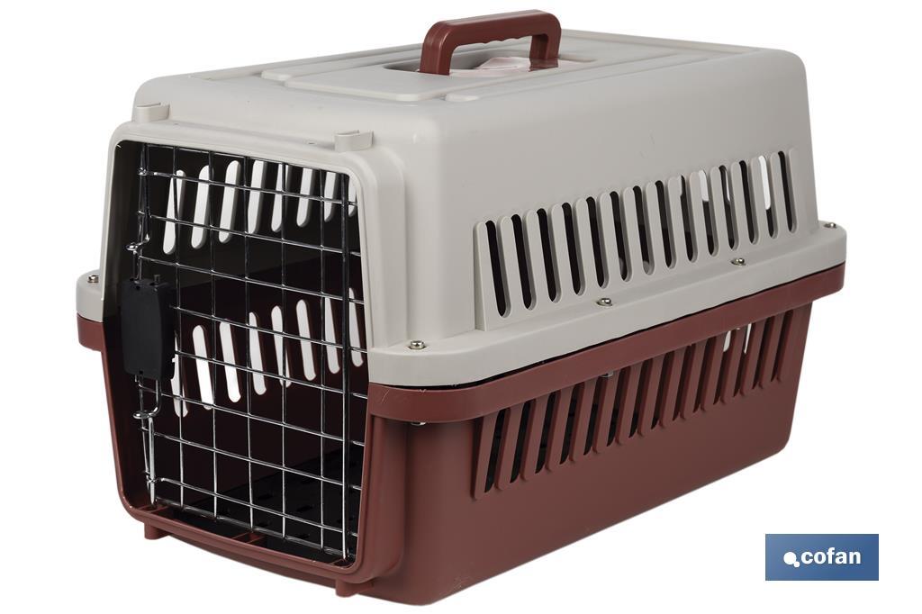 Caisse de Transport pour Animaux de Compagnie | Dimensions : 58 x 37 x 35 cm - Cofan