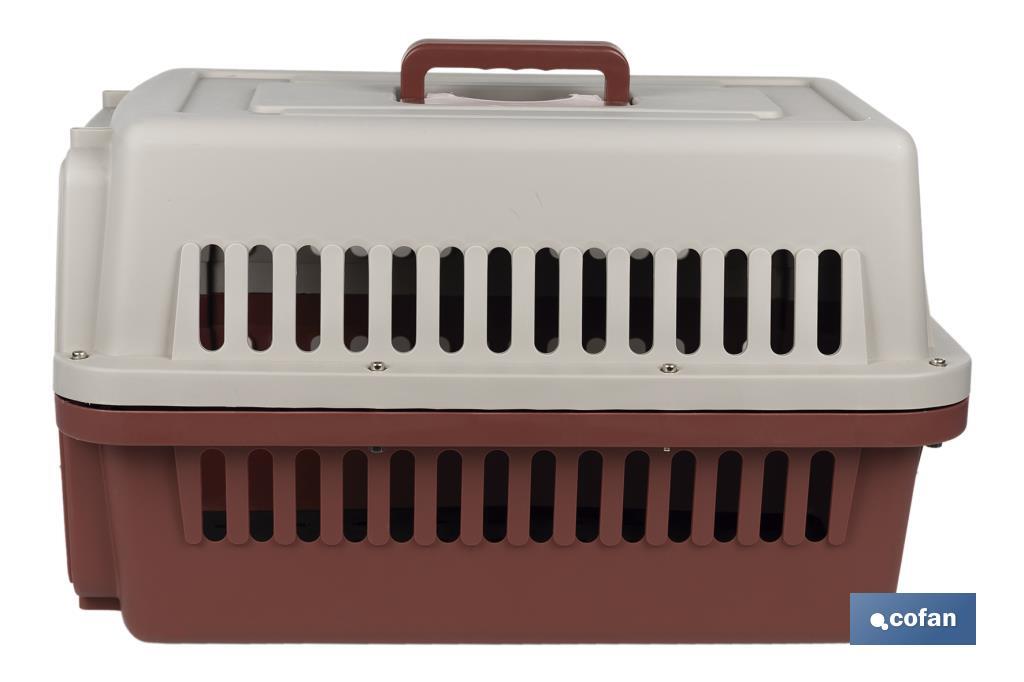 Caisse de Transport pour Animaux de Compagnie | Dimensions : 58 x 37 x 35 cm - Cofan