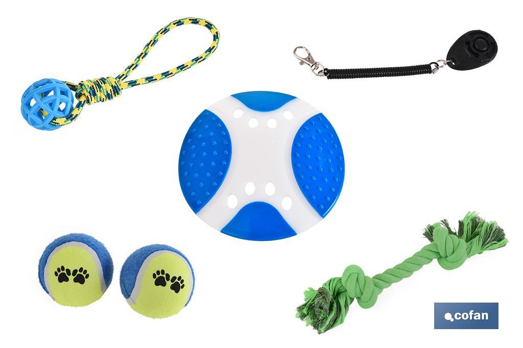 Set de Jouets para Animaux de compagnie | 6 Jouets | Matériaux NON toxiques - Cofan