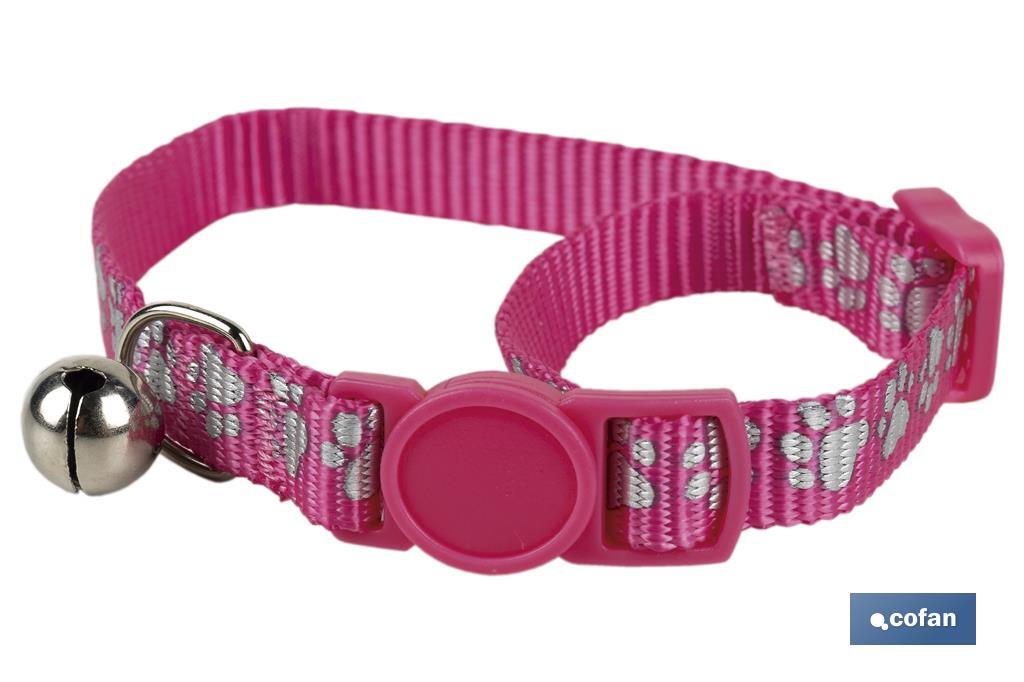 Cat collar with bell | Size: 1 x 32cm | Available in different colours to choose from - Cofan