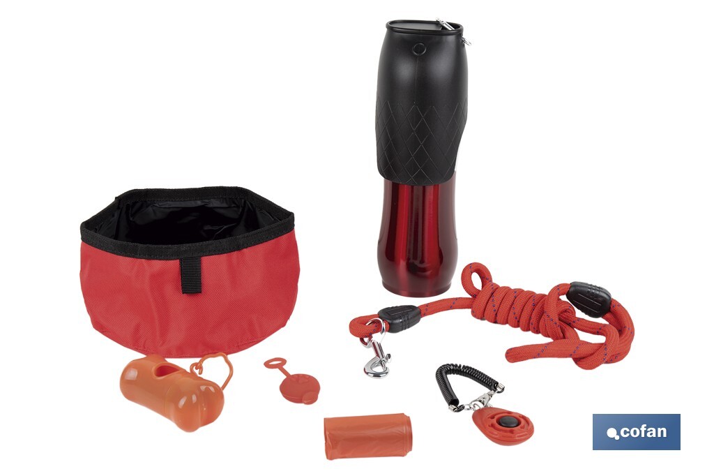 Set d'accessoires pour Chiens | Boîte avec 7 éléments | Accessoires quotidiens pour animaux de compagnie - Cofan