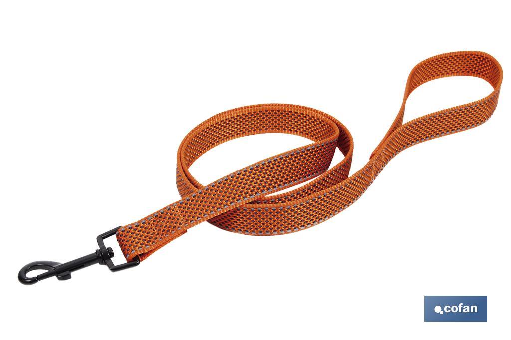 Reflective dog training leash | Available in different sizes | Orange - Cofan