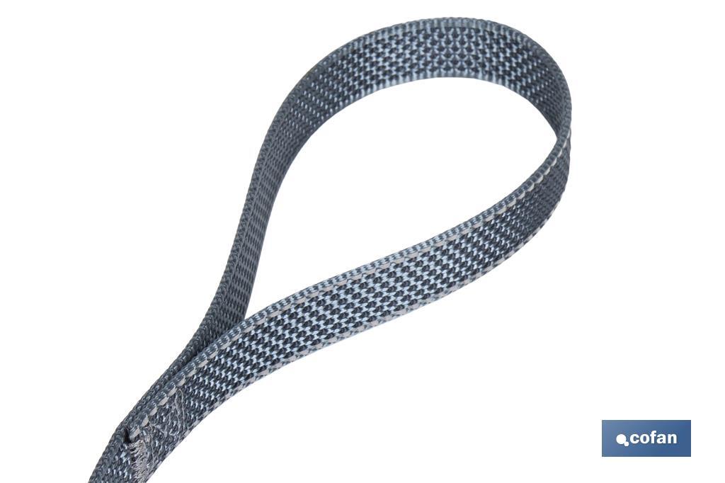 Reflective dog leash | Available in various sizes | Grey - Cofan