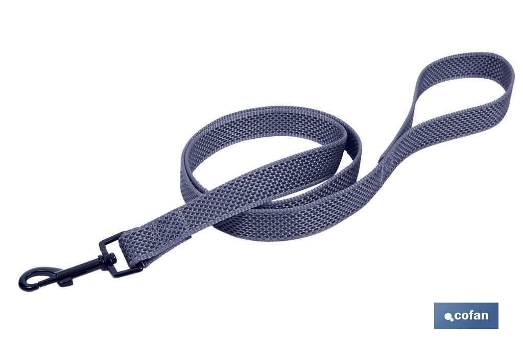 Reflective dog leash | Available in various sizes | Grey - Cofan