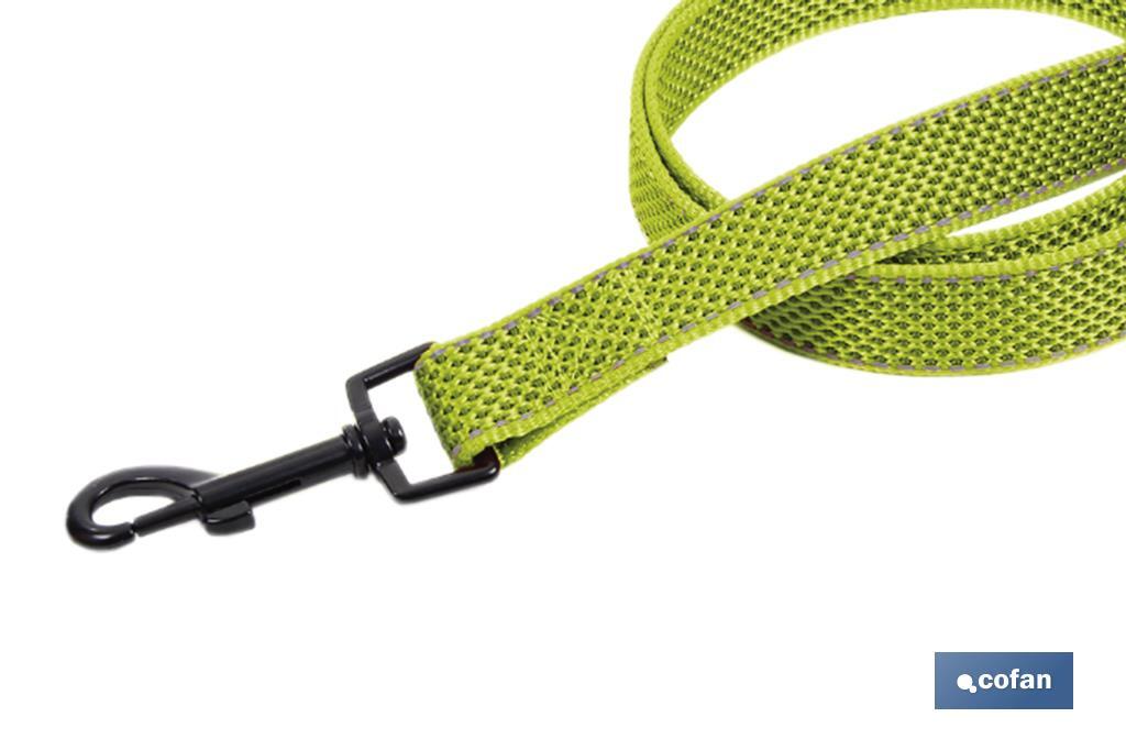 Reflective dog training leash | Available in various sizes | Green - Cofan