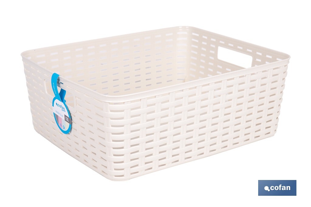 Panier Multi-usages | Capacité 12 L | Panier de Rangement | Panier Organisateur - Cofan