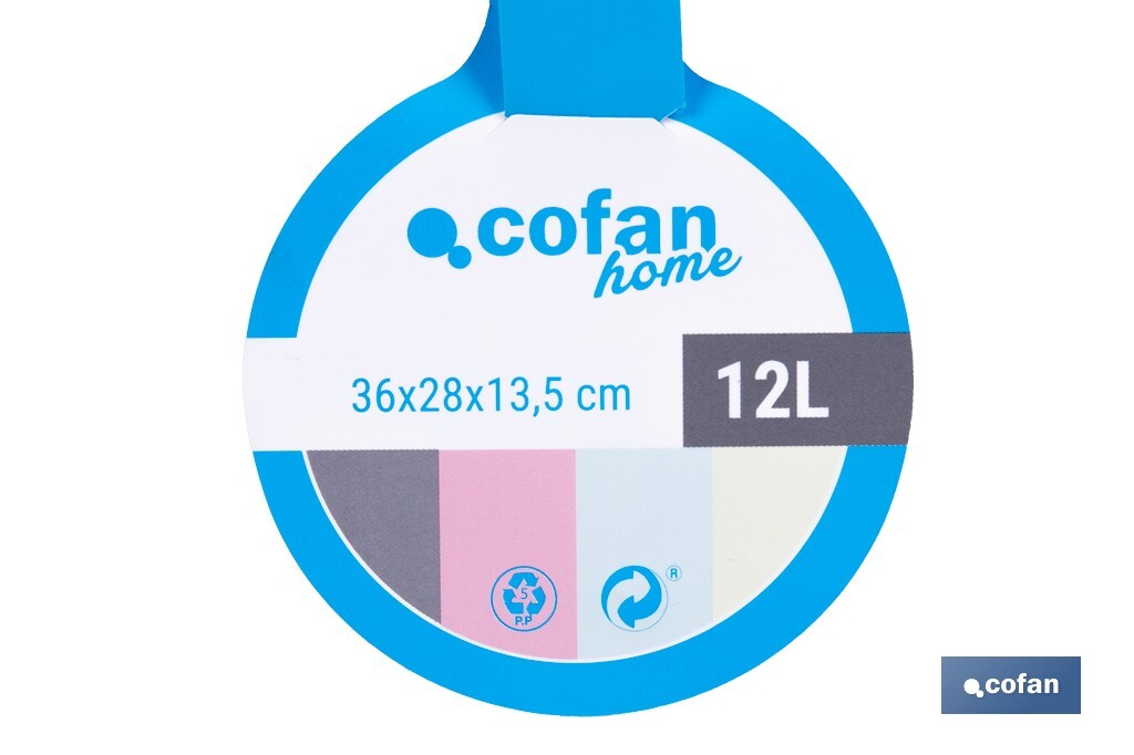Panier Multi-usages | Capacité 12 L | Panier de Rangement | Panier Organisateur - Cofan