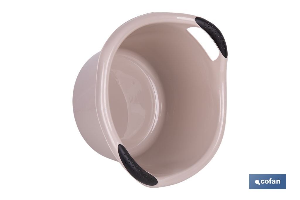 Bacinella rotonda | Con manici | Capacità: 15 L | Bacinella multiuso e versatile - Cofan