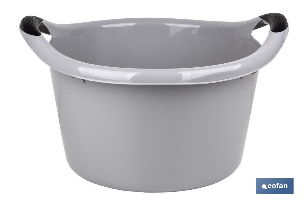 Bassine Ronde | Avec Poignées | Capacité 15 L | Bassine multi-usages et polyvalente - Cofan