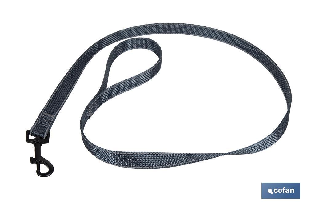 Reflective dog leash | Available in various sizes | Grey - Cofan