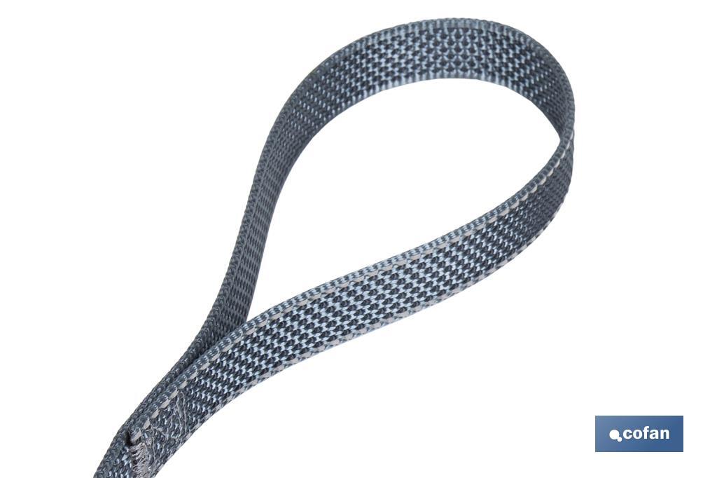 Reflective dog leash | Available in various sizes | Grey - Cofan