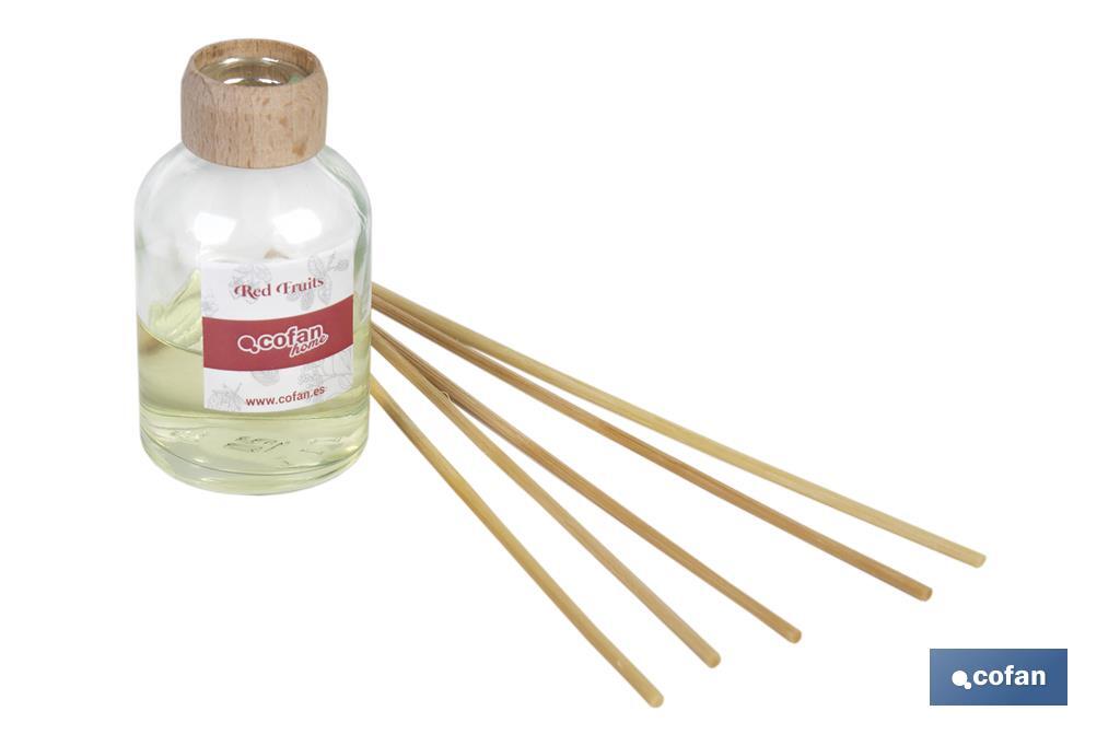 Reed diffuser | Aroma of red fruits | Rattan scent sticks - Cofan