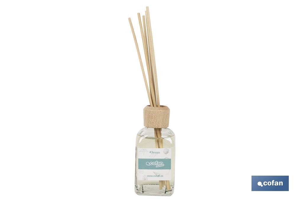Reed diffuser | Aroma of ocean | Rattan scent sticks - Cofan