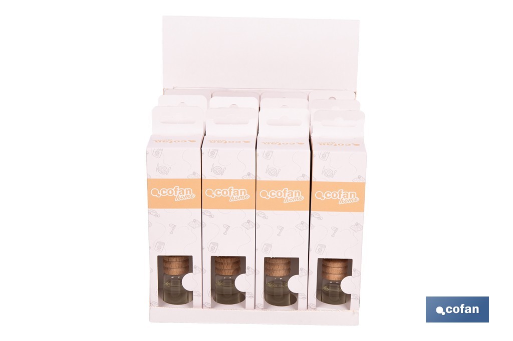 Ambientador de carro | Rolha de madeira | Aroma de new car - Cofan