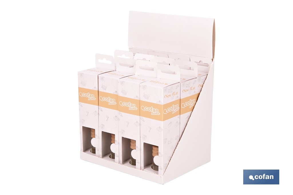 Ambientador de carro | Rolha de madeira | Aroma de new car - Cofan