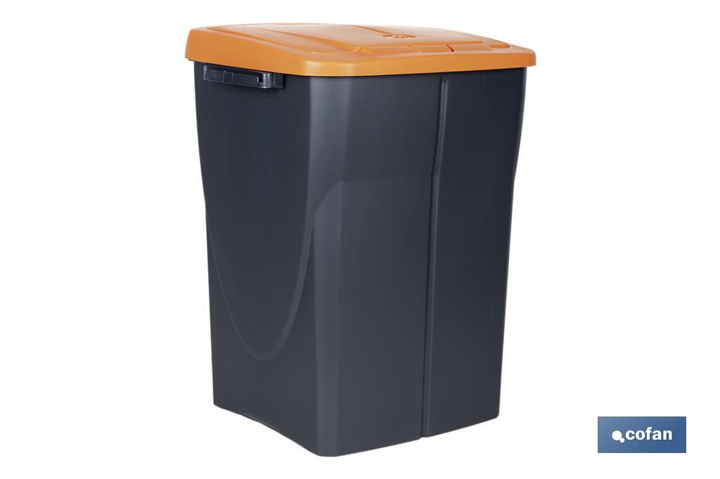 Poubelle orange pour recycler les déchets organiques | Trois dimensions et capacités différentes - Cofan