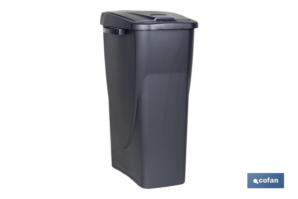 Grey recycling bin | Suitable for recycling organic waste | Available in three different capacities and sizes - Cofan