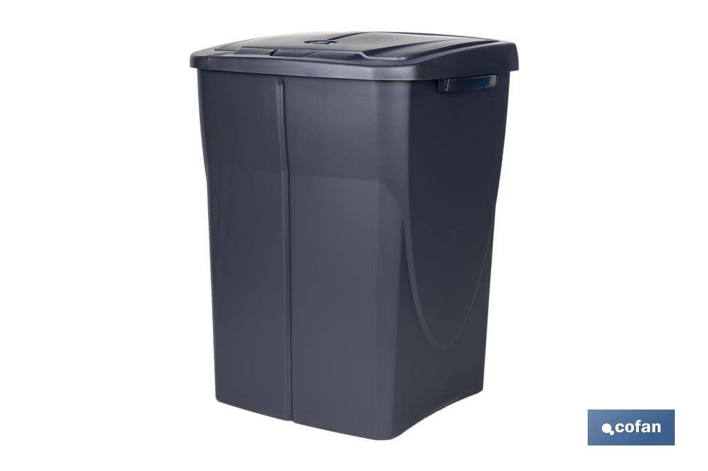 Grey recycling bin | Suitable for recycling organic waste | Available in three different capacities and sizes - Cofan