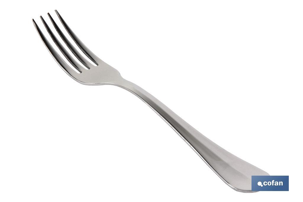 Table fork | Bolonia Model | 18/00 Stainless steel | Available in pack or blister pack - Cofan