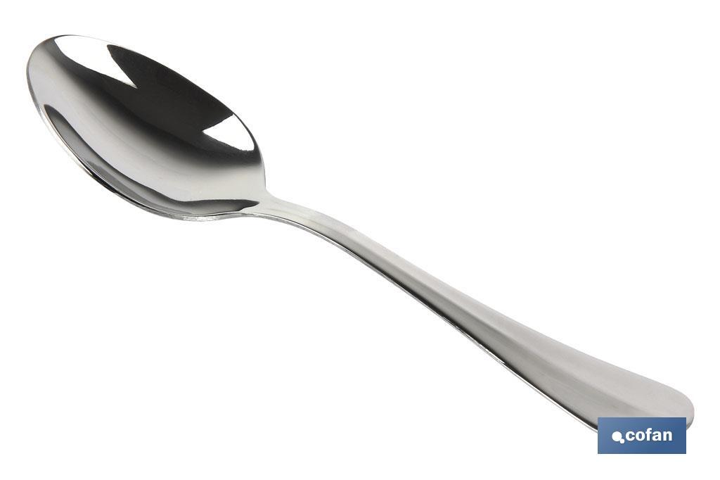 Dessert spoon | Bolonia Model | 18/00 Stainless steel | Available in pack or blister pack - Cofan