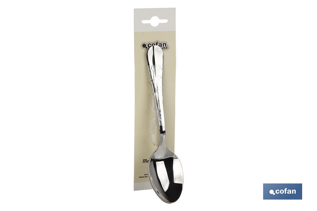 Dessert spoon | Bolonia Model | 18/00 Stainless steel | Available in pack or blister pack - Cofan