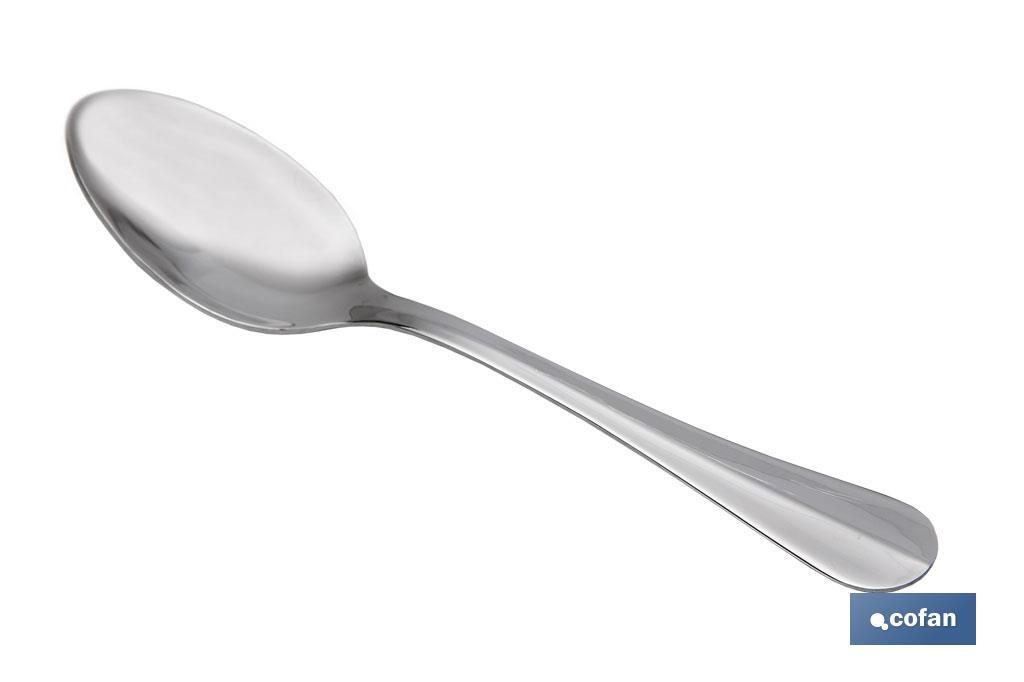 Tea spoon | Bolonia Model | 18/00 Stainless steel | Available in packs or blister pack of 3 pcs. - Cofan