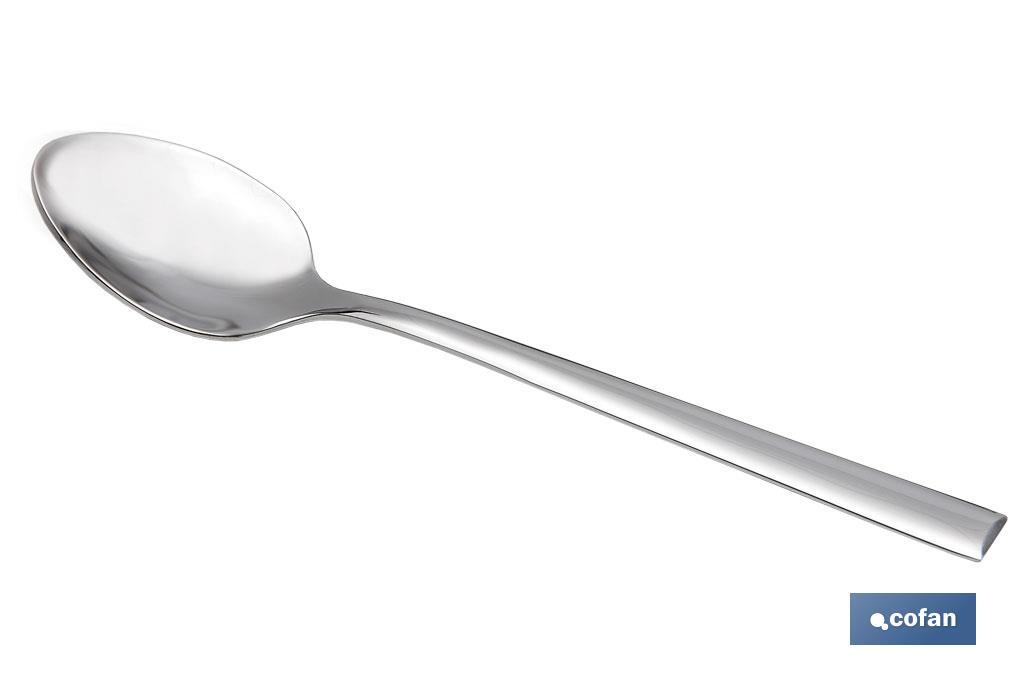 Tea spoon | Bari Model | 18/10 Stainless steel | Blister of 3 pieces - Cofan