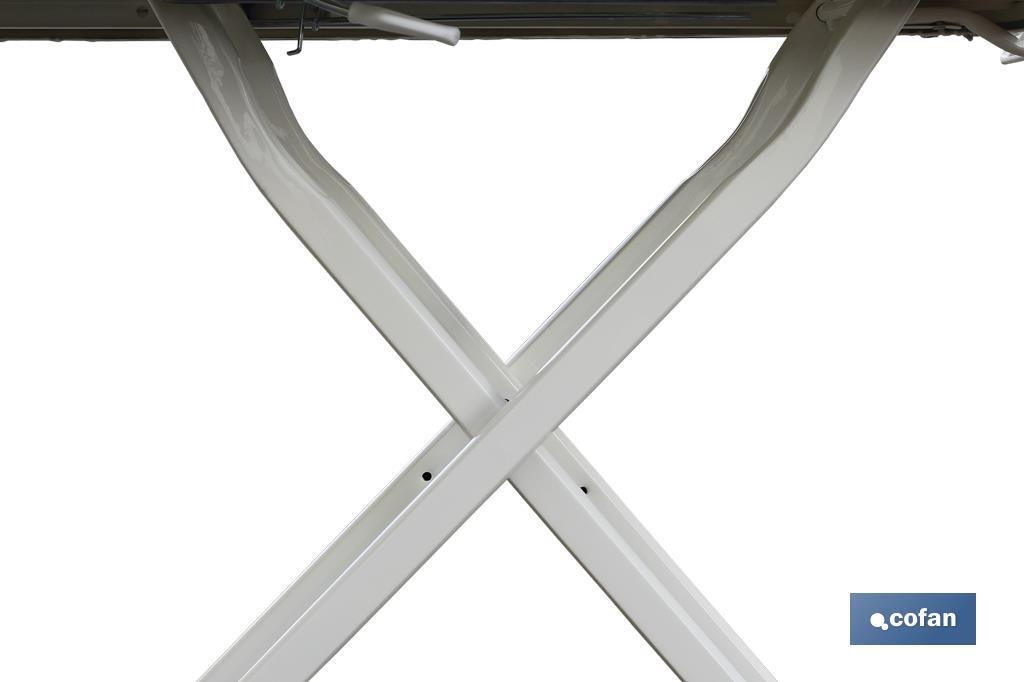 Table à Repasser Tivoli | Dimensions : 125 x 41 cm | Couleur : Noire - Cofan