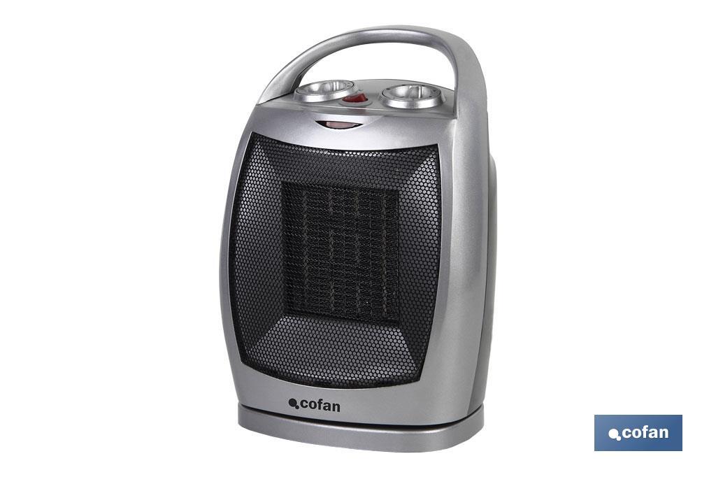 Termo ventilador Eléctrico | Modelo Finlandia | Doble Función de Calor 750 - 1500 W | Calefactor Cerámico PTC - Cofan
