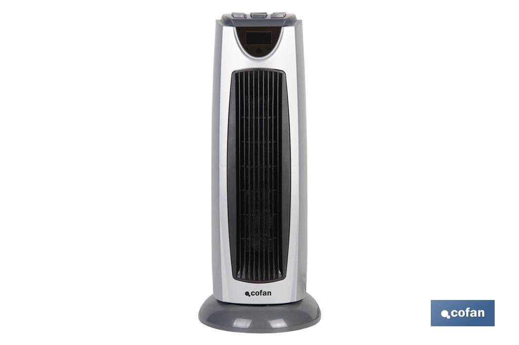 Electric Fan Heater, Varsovia Model | Two Heat Settings: 1,000-2,000W | Adjustable Thermostat - Cofan
