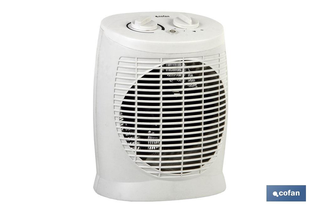 Termoventilador Eléctrico Modelo Estónia | Dupla função de calor: 1000 - 2000 W | Aquecedor cerâmico PTC - Cofan