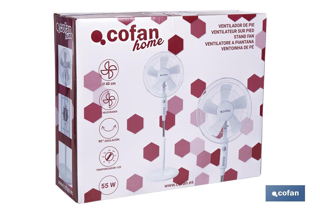 Ventilador de pé Modelo Ábrego - Cofan