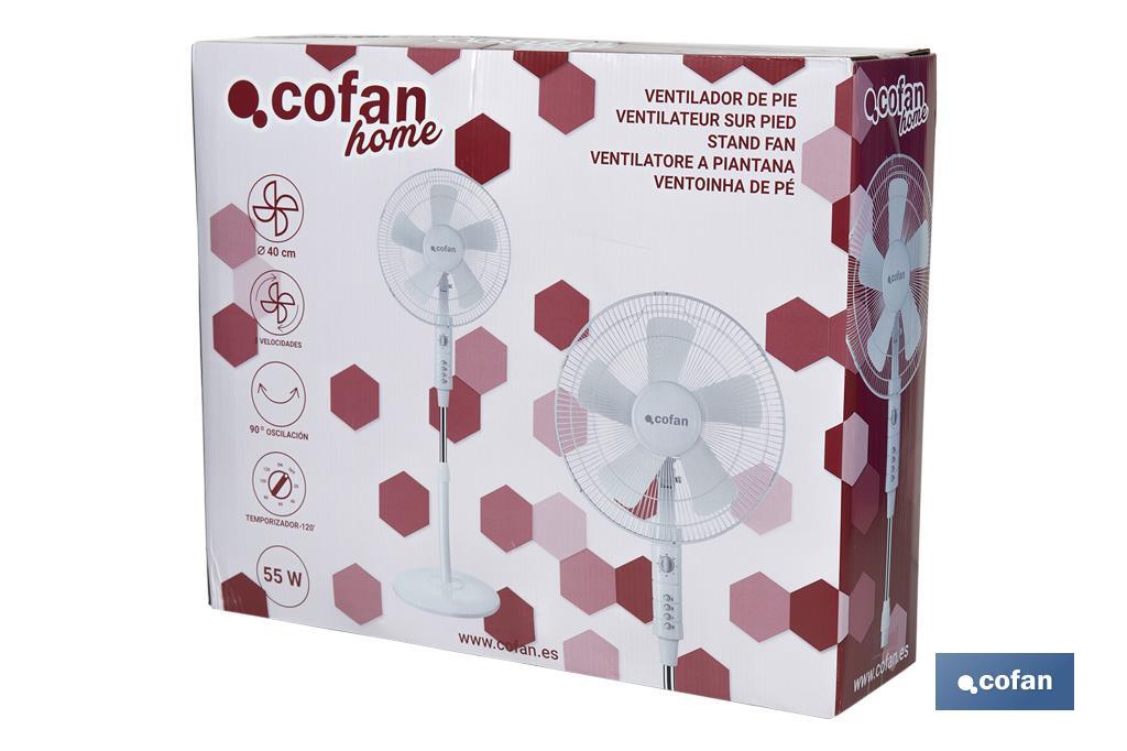 Ventilador de pé Modelo Ábrego - Cofan