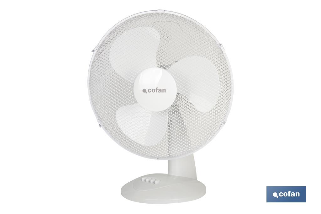 Ventilador Blanco Modelo Solano de 3 velocidades - Cofan