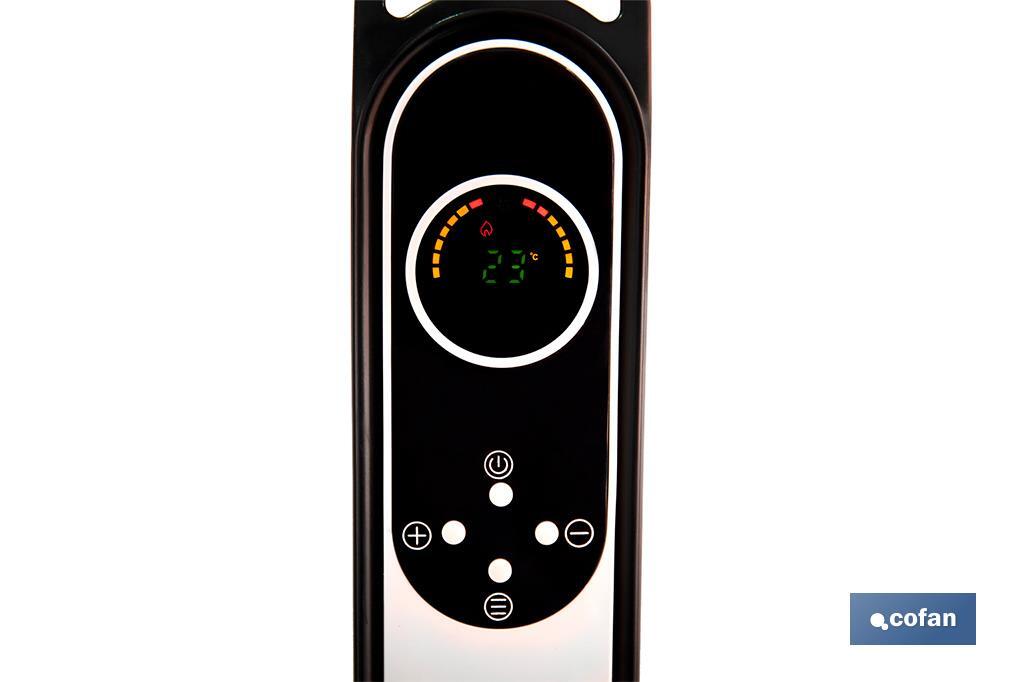 Stufa portatile di mica con timer e telecomando Modello Astana - Cofan