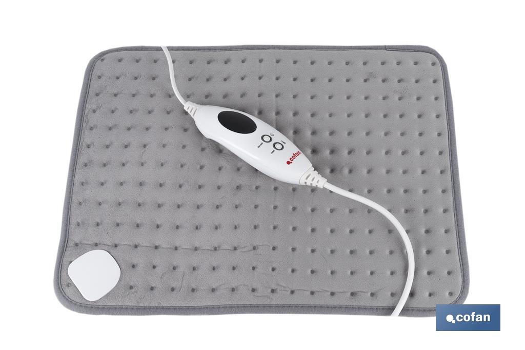 Grey electric heating pad | Available in two sizes to choose from | 6 heat settings - Cofan