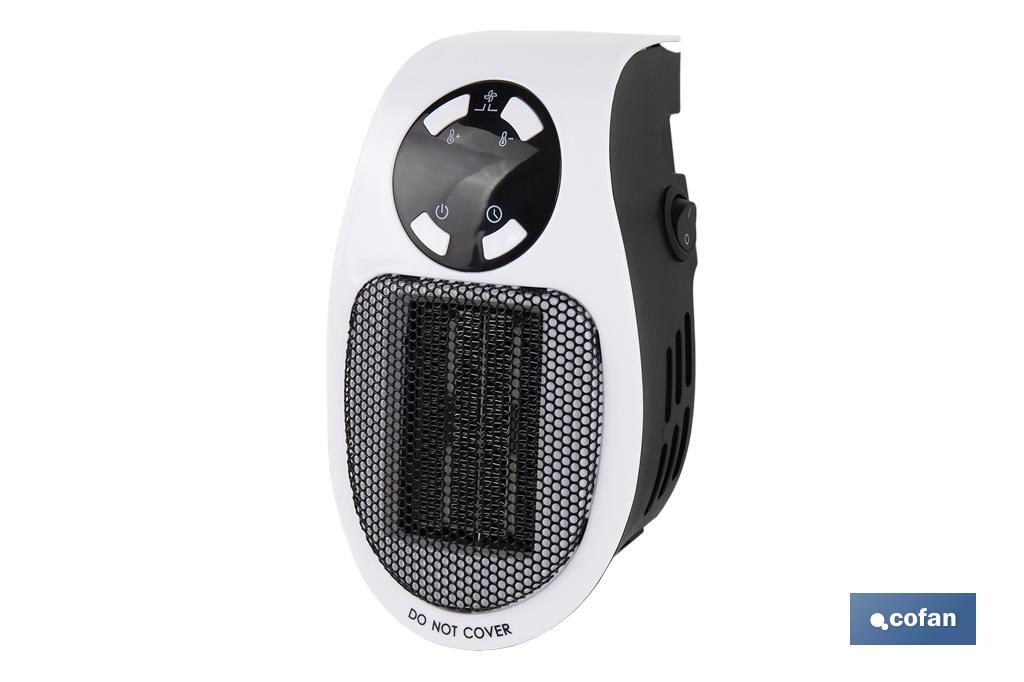 Radiateur Soufflant Mini 500W Avec Télécommande - Thermostat 15-30°C, Minuterie 12h | Pour Voyage, Salle De Bain