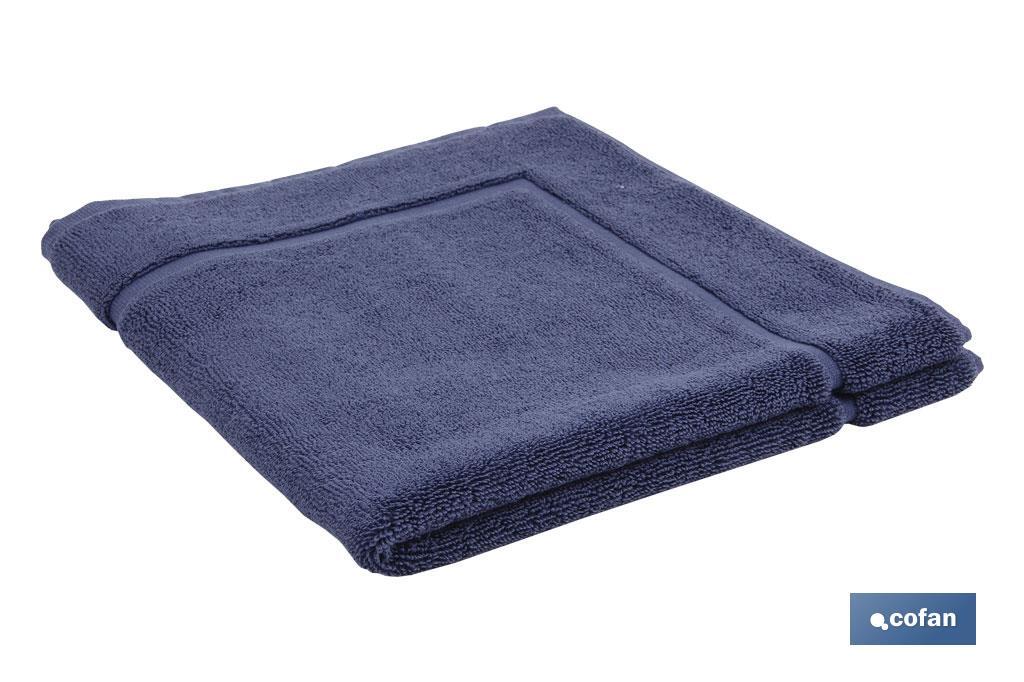 Tapete de banho cor Azul Marinho I 100% algodão I Peso 1000g/metro I Medidas 60 x 60 cm - Cofan