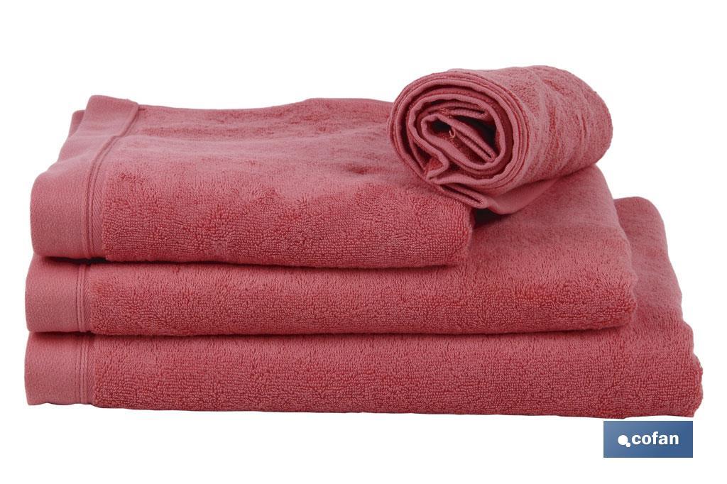Toalha de rosto Cor coral I 100% algodão I Gramagem 580g/metro I Medidas 50 x 100 cm - Cofan