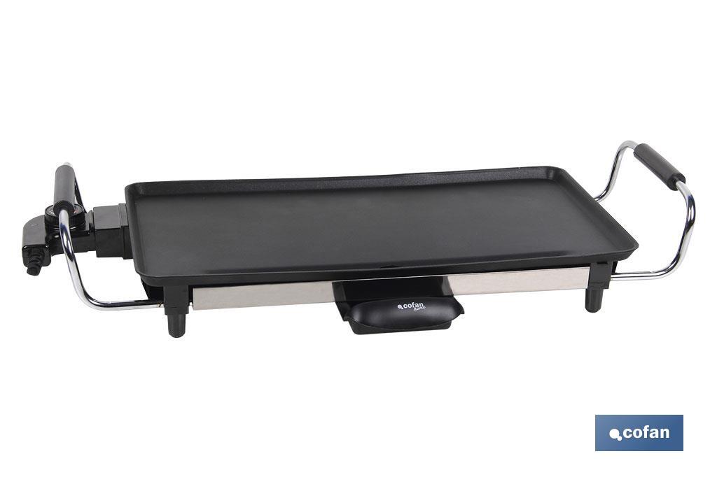 Electric grill pan | Baikal Model | Non-stick aluminium plate | Power: 2,000W | Size: 45 x 25 x 7cm - Cofan