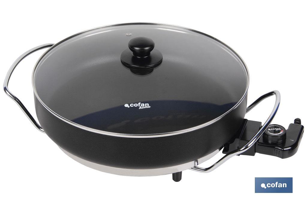 Frigideira Elétrica Modelo Belice I 1500 W I Base de aço com revestimento anti-aderente I Diâmetro 36 cm - Cofan